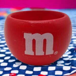 M&M Red Wooden Tealight Candle Holder Votive Home Decor Accent